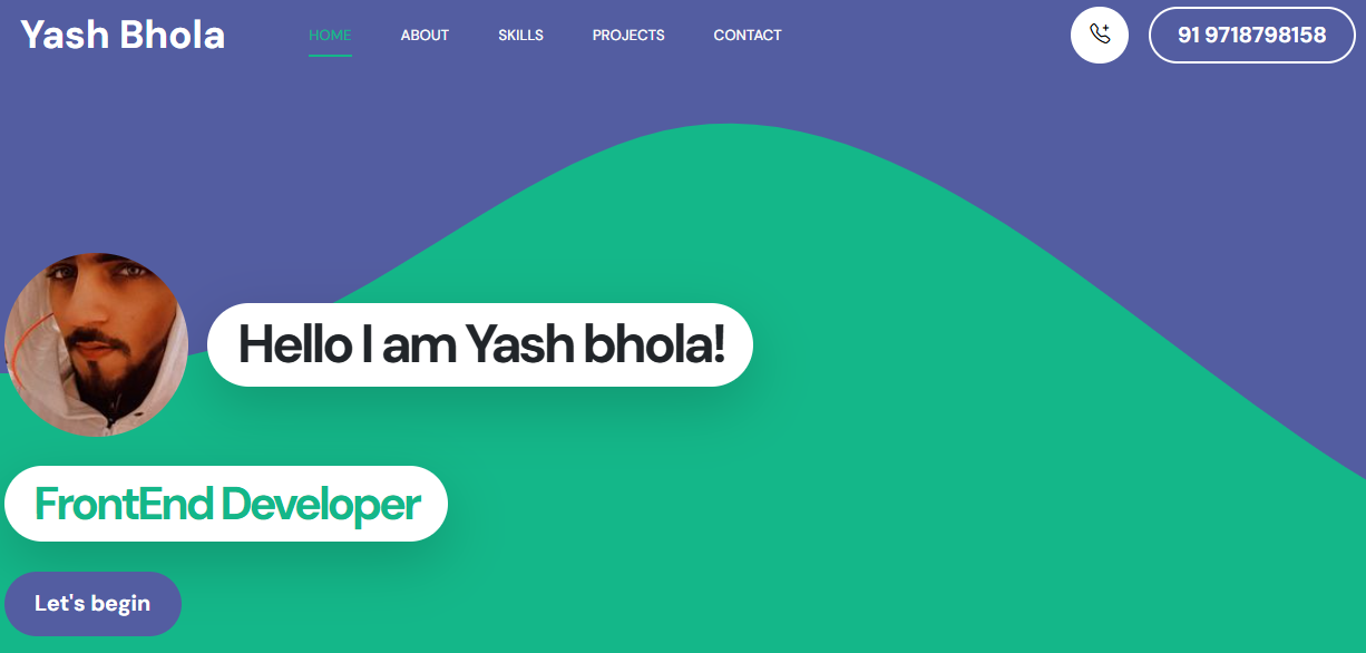 how i build my first portfolio website